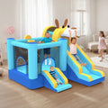 2026 NewMukidy 114''x 114'' x 92.5'' Inflatable Bounce Houses for Kids 3-10 with Blower Double Slide and Ball Pit/Indoor Bouncy House, PVC, Child, Teen, Toddler"Blue