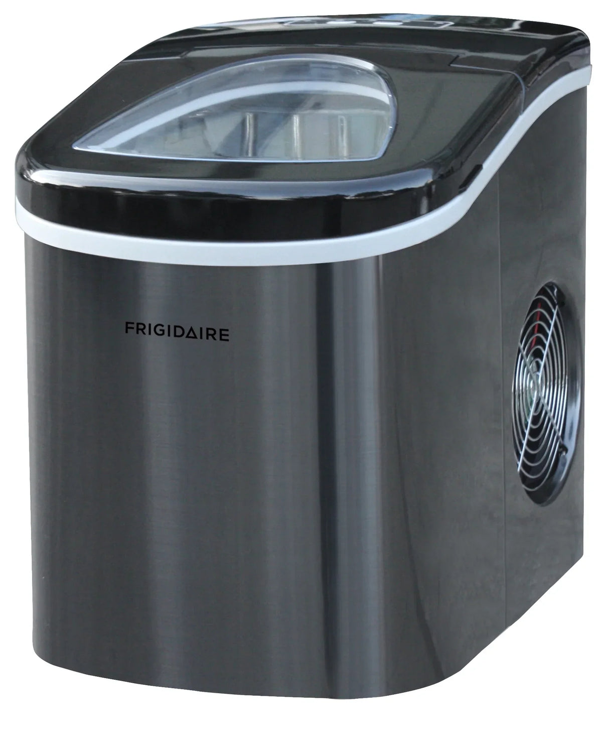 2026 NewFrigidaire Portable Self Cleaning Ice Maker, Black Stainless Steel, (EFIC117-Ssblack_Sc)
