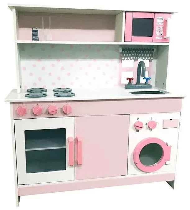 2026 NewSpark. Create. Imagine. Deluxe Wooden Play Kitchen - Pink