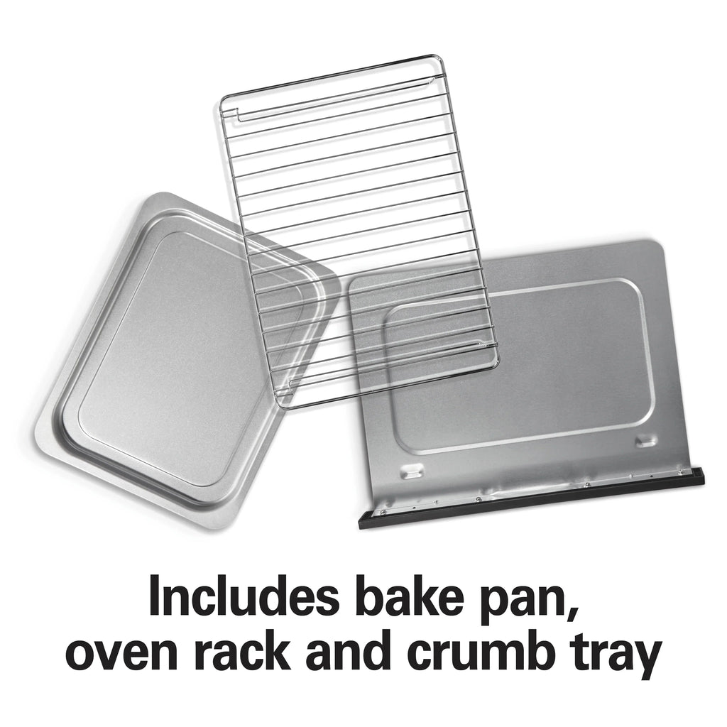 2026 NewHamilton Beach 2-in-1 Countertop Toaster Oven & Long Slot 2 Slice Toaster Combo, Stainless Steel
