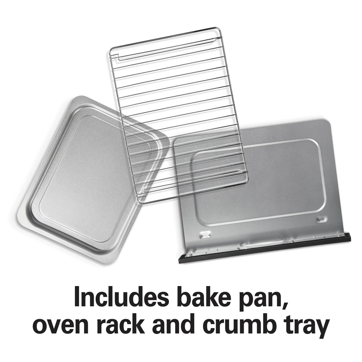 2026 NewHamilton Beach 2-in-1 Countertop Toaster Oven & Long Slot 2 Slice Toaster Combo, Stainless Steel