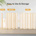 2026 NewJOSTYLE Room Divider Wall Shoji Screen, 6 Panel Folding Privacy Screen for Room Separation, Japanese Wood Room Divider Screen, 5.9 Ft, Natural