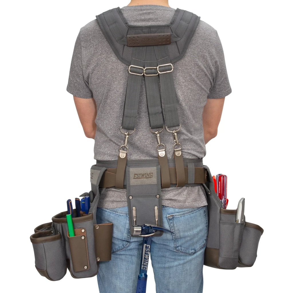 2026 NewEstwing 94745 15-Pocket Framer's Tool Pouch Apron Set
