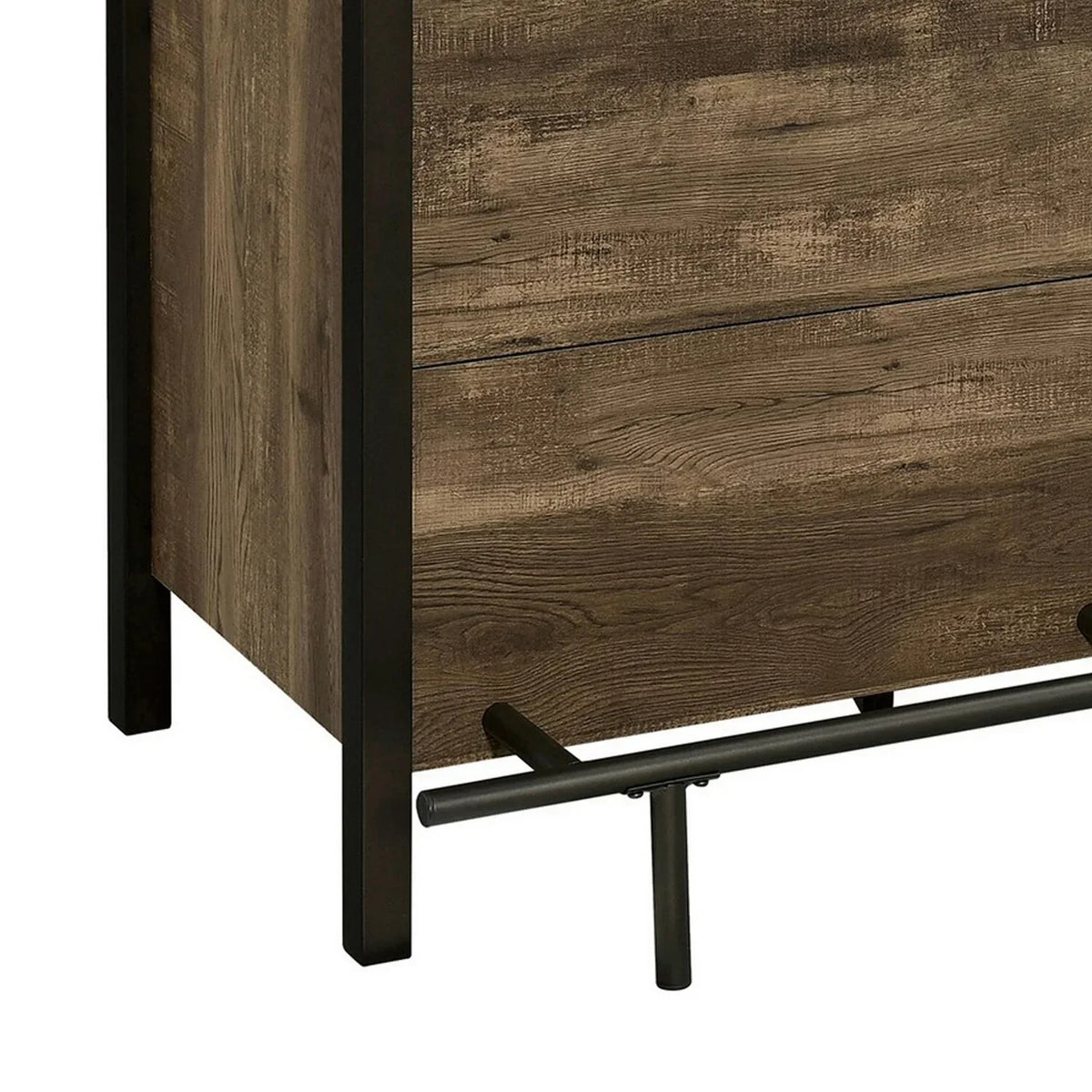 2026 New71 Inch Rectangular Home Bar Serving Unit Storage Shelves 2 Tiers Brown