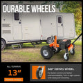 2026 NewSuperHandy Motorized Trailer Dolly with Tow Tires - 24V, 3600 lbs Towing Capacity, 600 lbs Tongue Weight