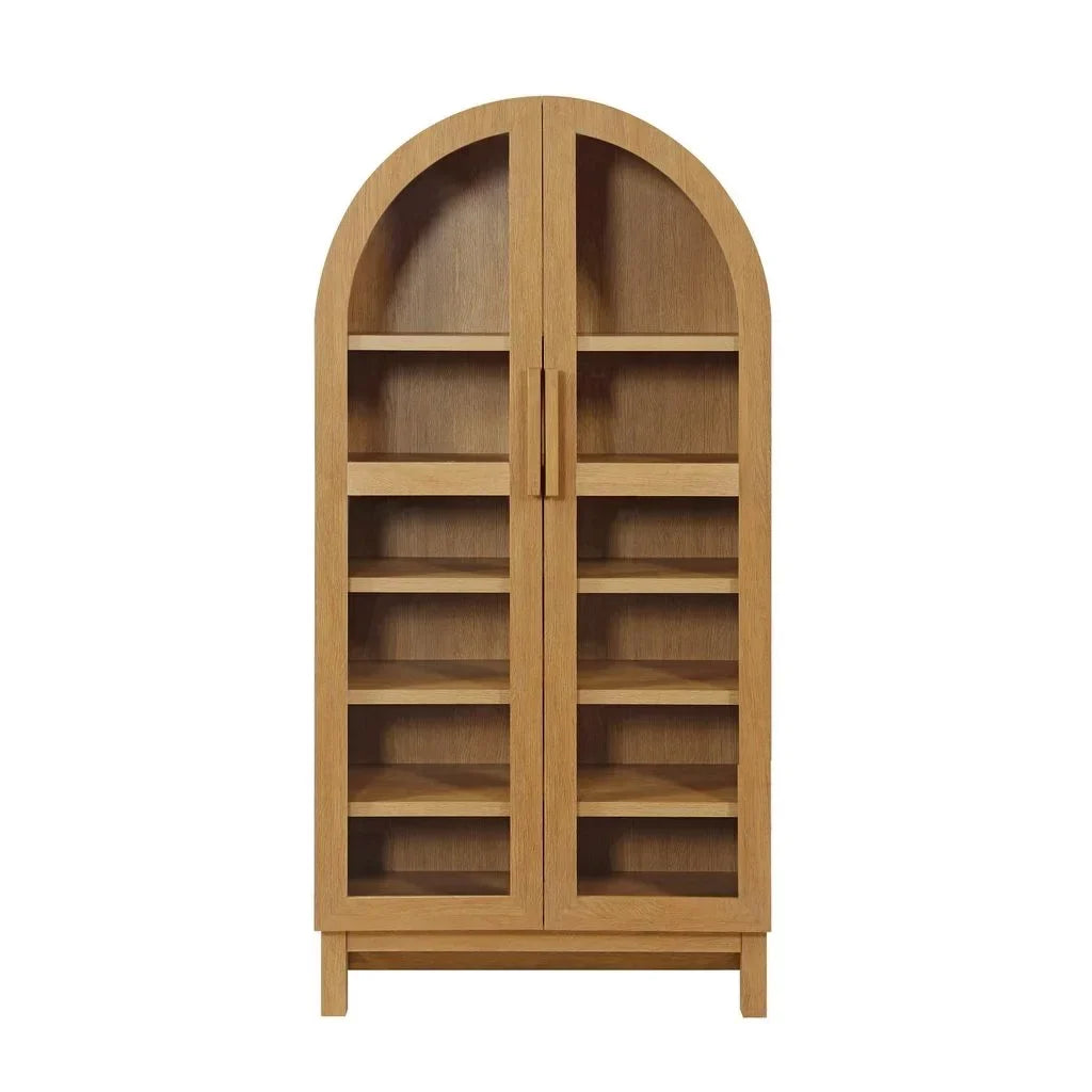 2026 NewBetter Homes & Gardens Juliet Arch Accent Cabinet, Black Finish