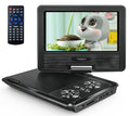 2026 New7.5'' Portable DVD Player for Car and Kids Support USB & SD Cards 5 Hours Internal Battery Car DVD Player with Car Charger, Black