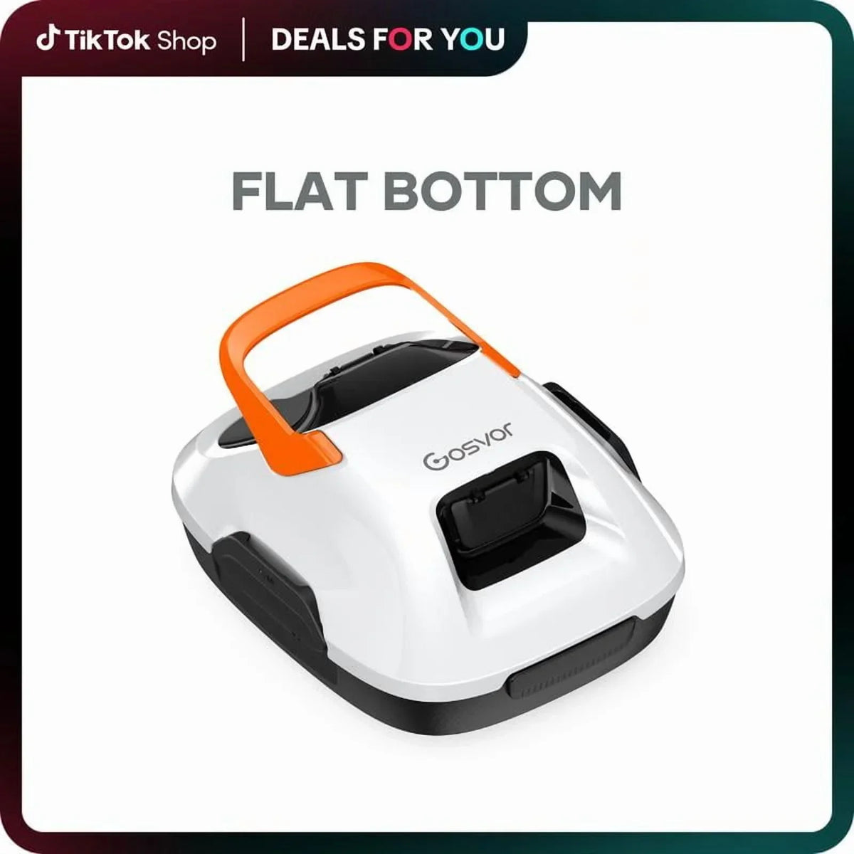 2026 NewCordless Robotic Pool Cleaner for Flat Bottom Above-Ground Pools, 90 Min Runtime, Automatic Vacuum, Portable, Self-Parking, up to 860 Sq.ft