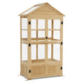 2026 NewMCombo Cold Frame Greenhouse, 3 tier Wooden Greenhouse Cabinet with Adjustable Shelf, Garden Cold Frame Shed for Outdoor Indoor Use, 0847