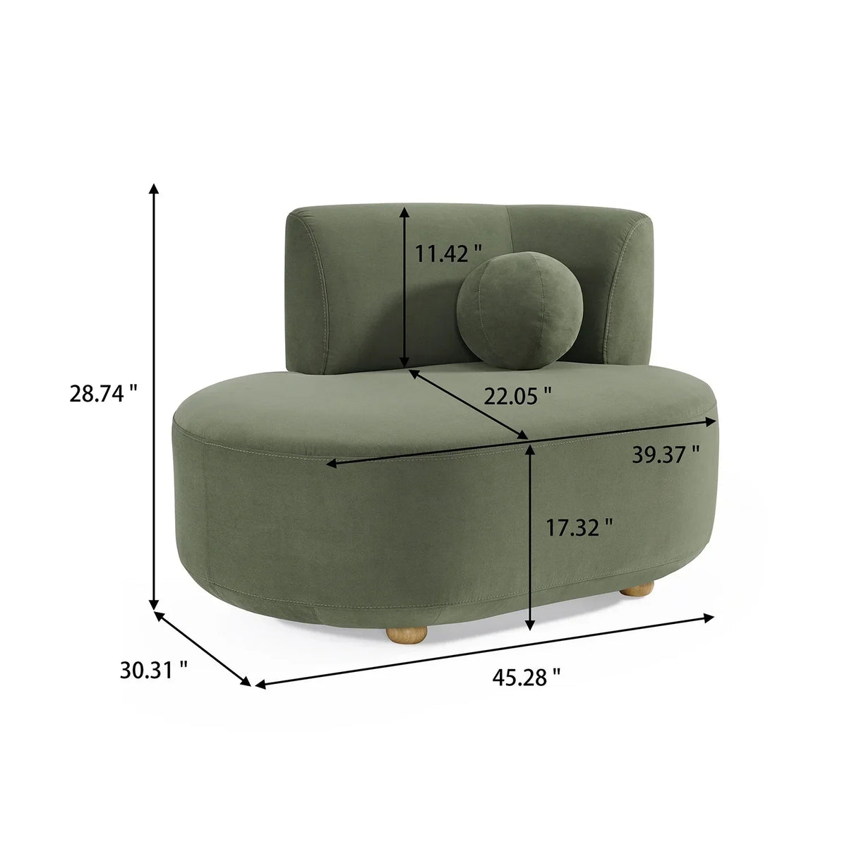 2026 NewBetter Homes & Gardens Juliet Modern Boucle Chaise & Storage Ottoman, Pearl