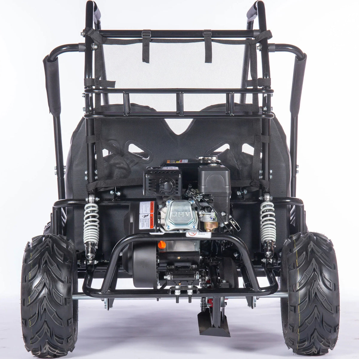 2026 NewMotoTec Mud XL 212cc 2 Seat Go Kart Full Suspension Blue