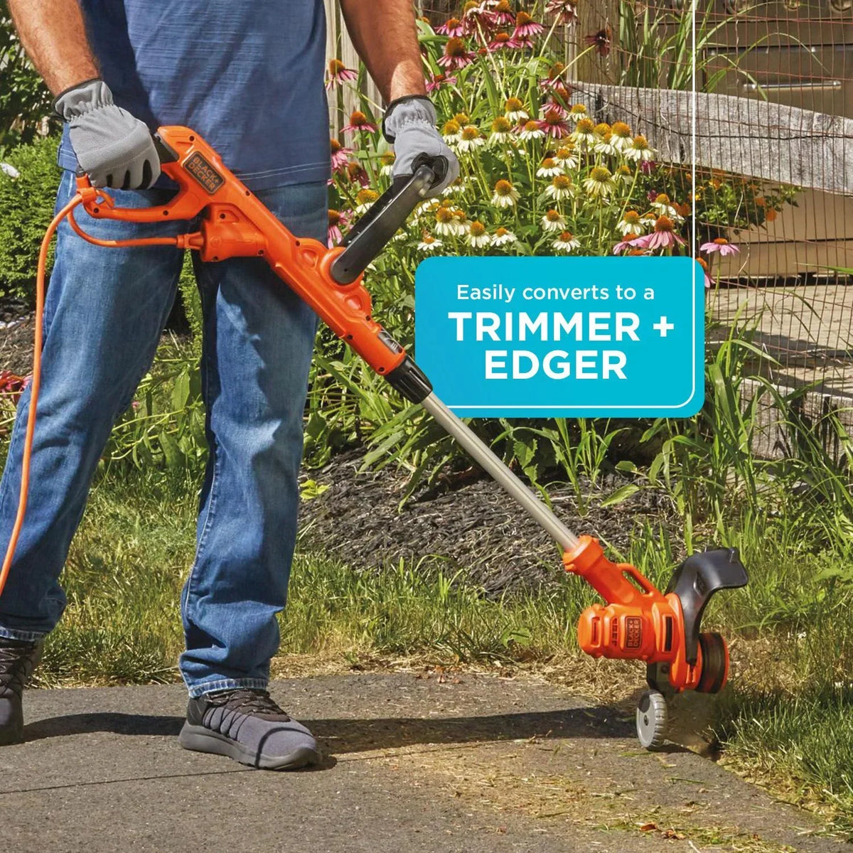 2026 NewBLACK+DECKER 3-In-1 Electric Walk-Behind Mower, Trimmer, Edger, (BESTA512CM)