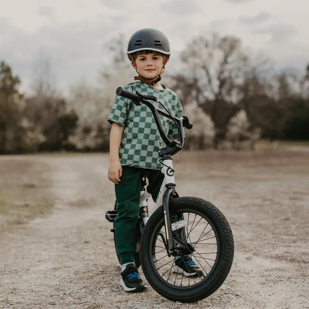 2026 NewGlerc 14 Inch Little Kids Bike BMX Style Bicycle with Training Wheels Coaster Brake for 3 4 5 Years Old Boys Girls, Blue