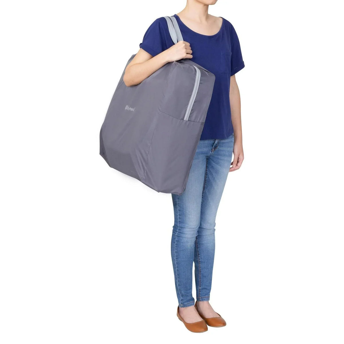 2026 NewBaby Trend Quick Fold 2-in-1 Rocking Bassinet with Travel Bag - Shadow Stone Grey