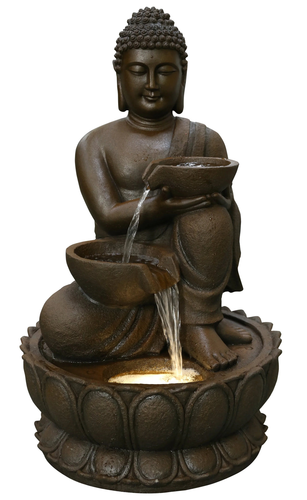 2026 NewLarge Buddha Fountain with Warm White LED