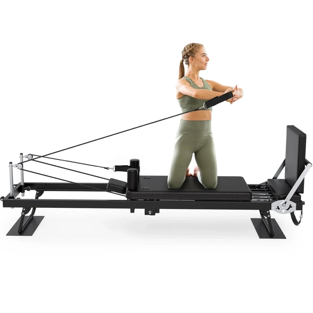 2026 NewGIKPAL 92" Foldable Pilates Reformer Machine for Home Gym,Balanced Body Pilates Exercise Equipment with Jump Board