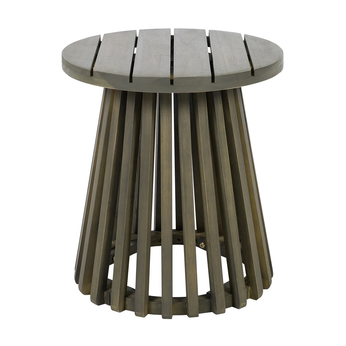 2026 NewChristopher Knight Home Outdoor Acacia Wood Patio Side Table, Round Coffee Table for Backyard, Lawn, or Balcony, Light Teak