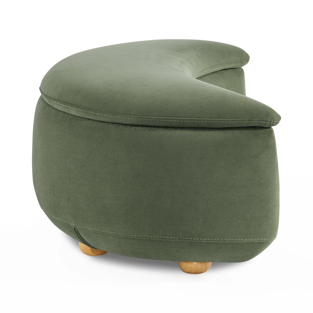 2026 NewBetter Homes & Gardens Juliet Modern Boucle Chaise & Storage Ottoman, Pearl