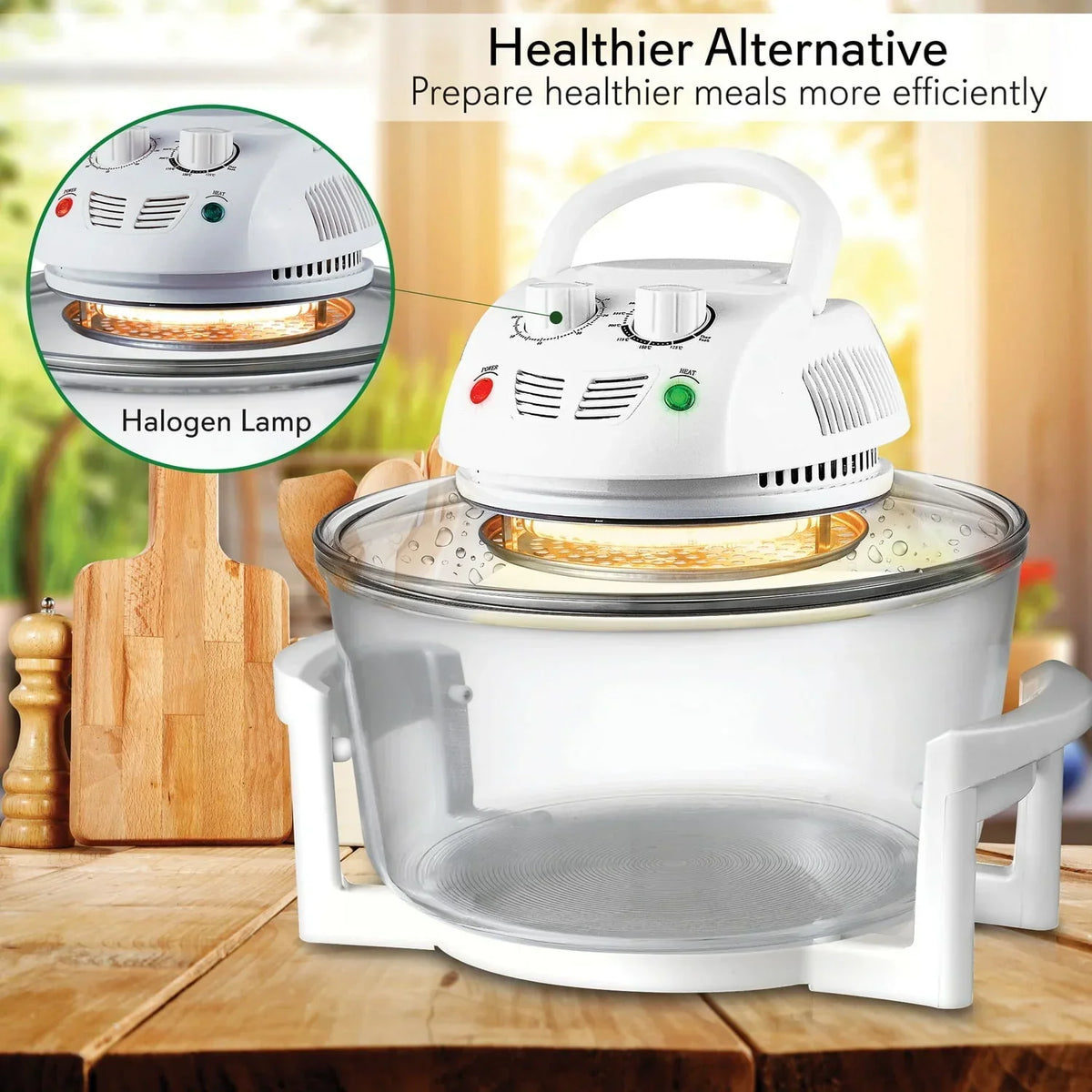 2026 NewNutrichef Halogen Oven Air-fryer/infrared Convection Cooker