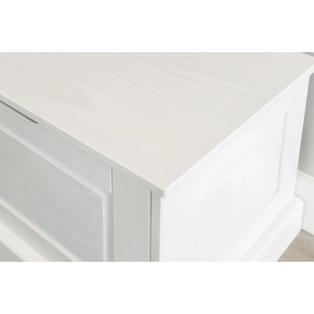 2026 NewLinon Nook Bench Collection L-Shaped Wood Farmhouse Breakfast Bench with Hidden Storage, White