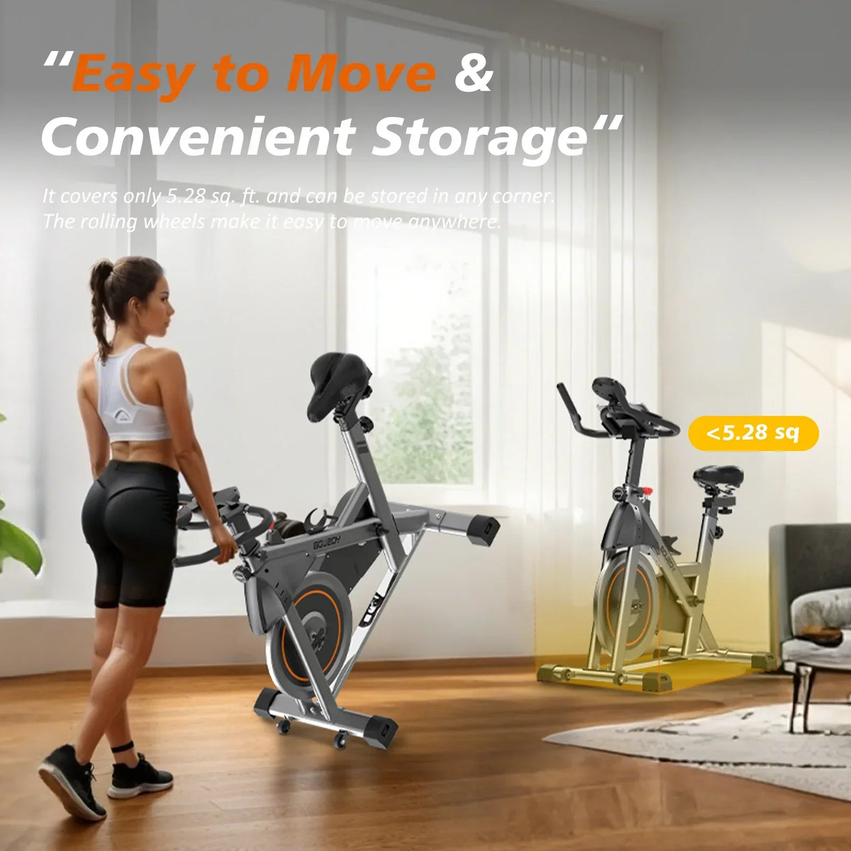 2026 NewYOSUDA Indoor Cycling Bike, 330 lbs Capacity, Comfort Seat, LCD Monitor