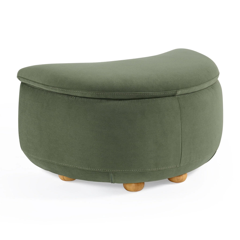2026 NewBetter Homes & Gardens Juliet Modern Boucle Chaise & Storage Ottoman, Pearl