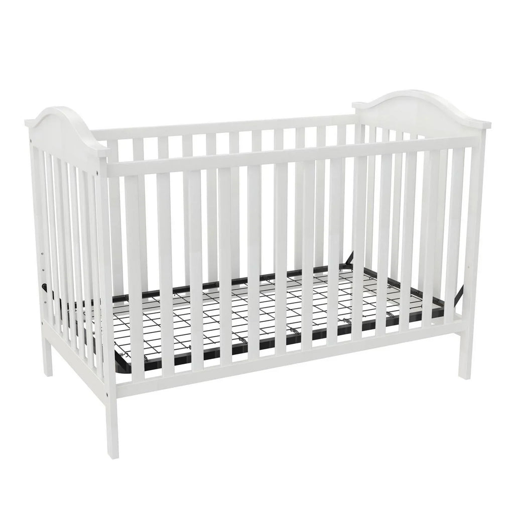 2026 NewBaby Relax Adele 3-in-1 Convertible Crib. White