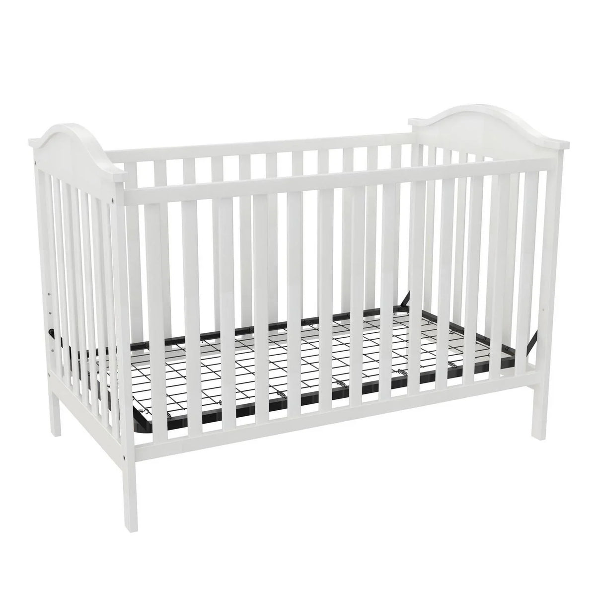 2026 NewBaby Relax Adele 3-in-1 Convertible Crib. White