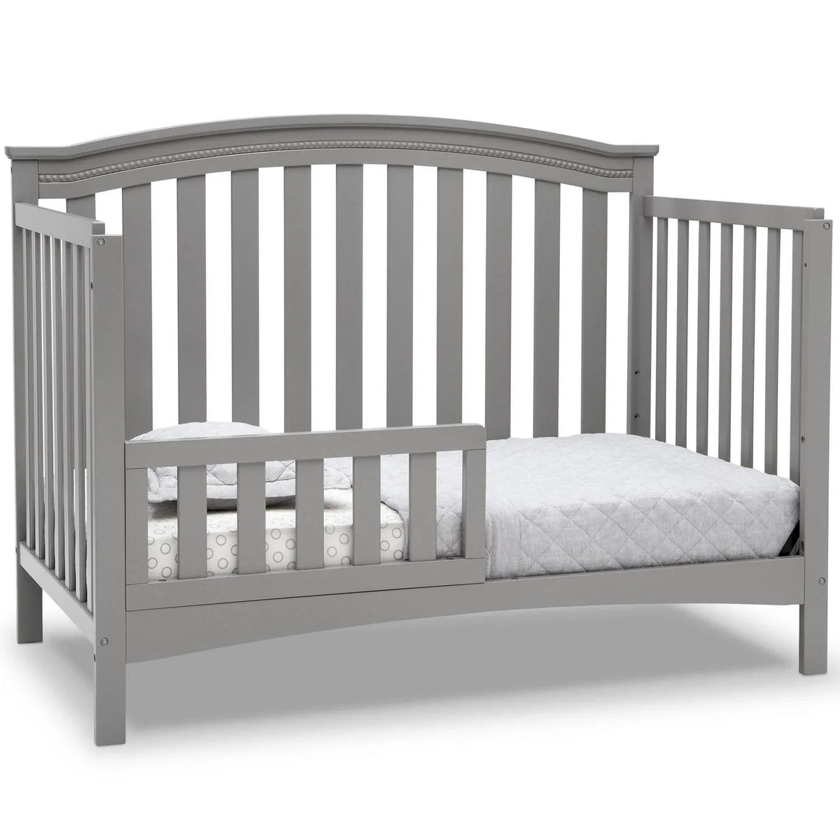 2026 NewDelta Children Waverly 6-in-1 Convertible Baby Crib. Grey