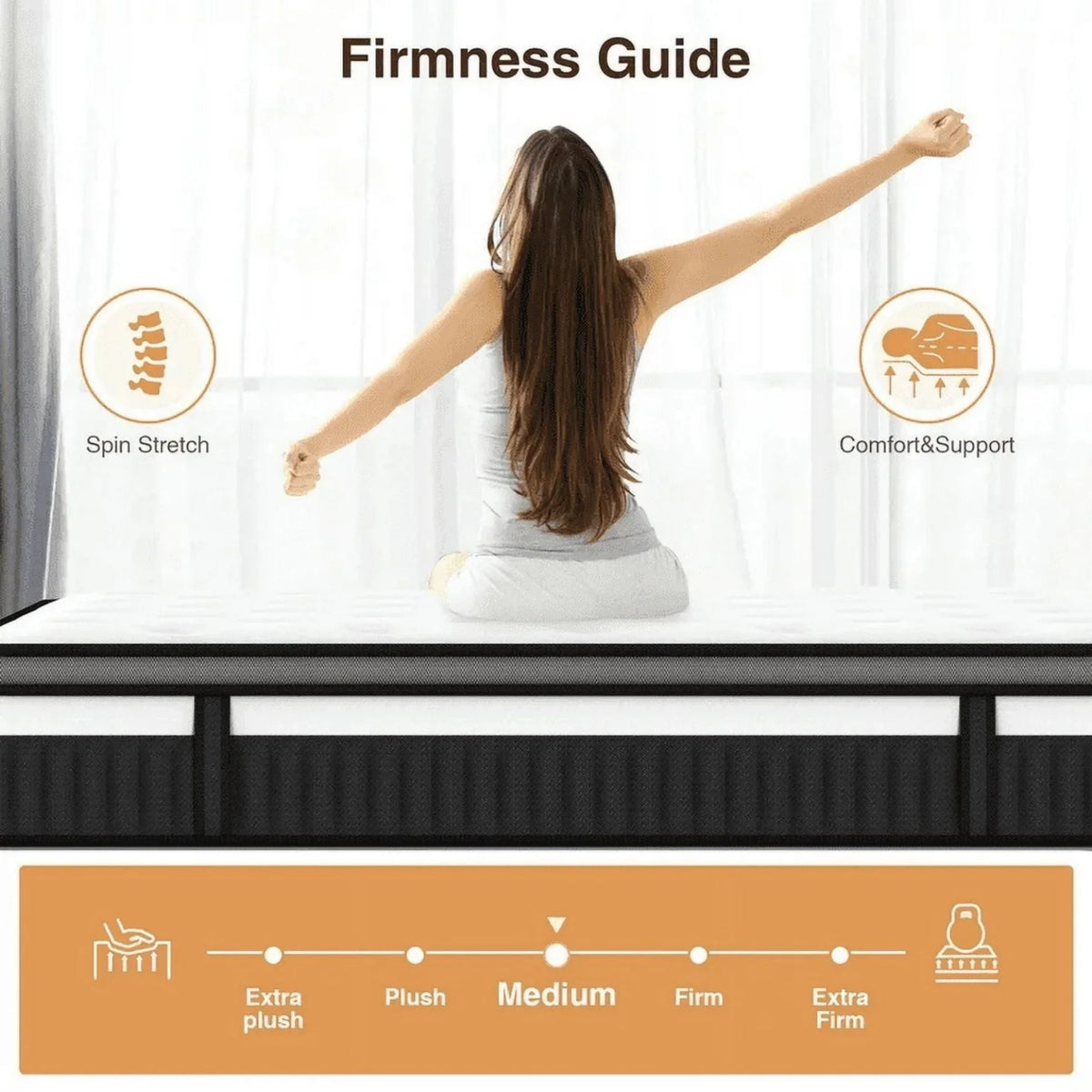 2026 NewQueen Size Mattress in a Box, 14 Inch Gel Memory Foam Mattress for Cool Night & Pressure Relief, Medium Plush Feel with Motion Isolating, Breathable Fabric