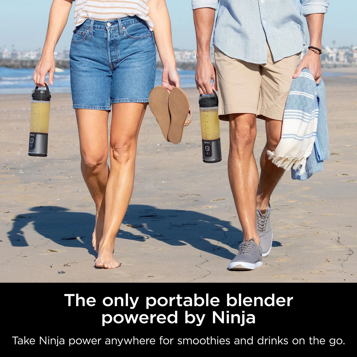 2026 NewNinja Blast Portable Blender, Cordless, 18oz. Vessel, Personal Blender for Shakes & Smoothies, BPA Free, Leakproof Lid & Sip Spout, USB-C Rechargeable, Dishwasher Safe Parts, Metallic Purple,
