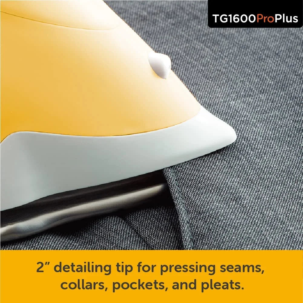 2026 NewOliso TG1600 Pro Plus 1800 Watt SmartIron with Auto Lift - for Clothes, Sewing, Quilting and Crafting Ironing | Diamond Ceramic-Flow Soleplate Steam Iron, Yellow