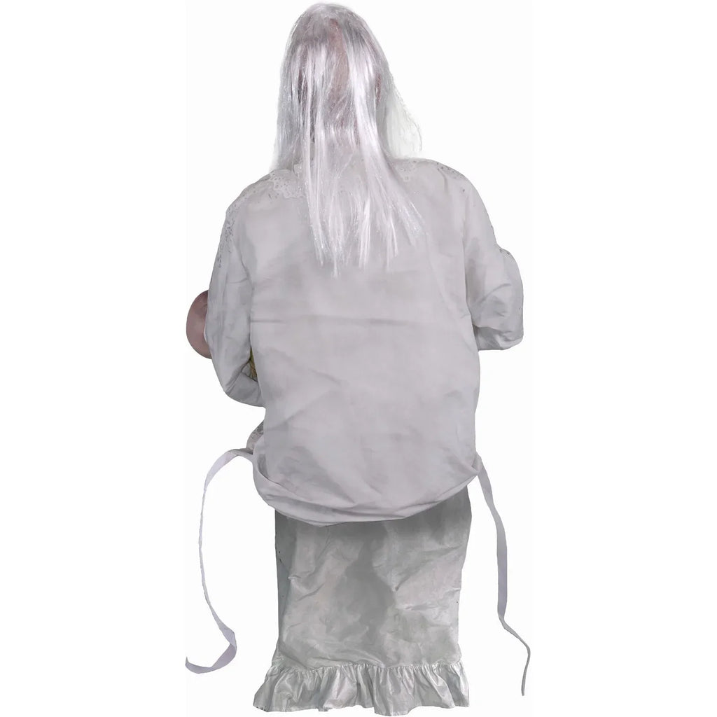 2026 NewHaunted Hill Farm 2.9 ft Animatronic Gravely Granny by Tekky Halloween Decoration with Motion-Activated Sounds, HHGRVLYGRNY-1FLSA