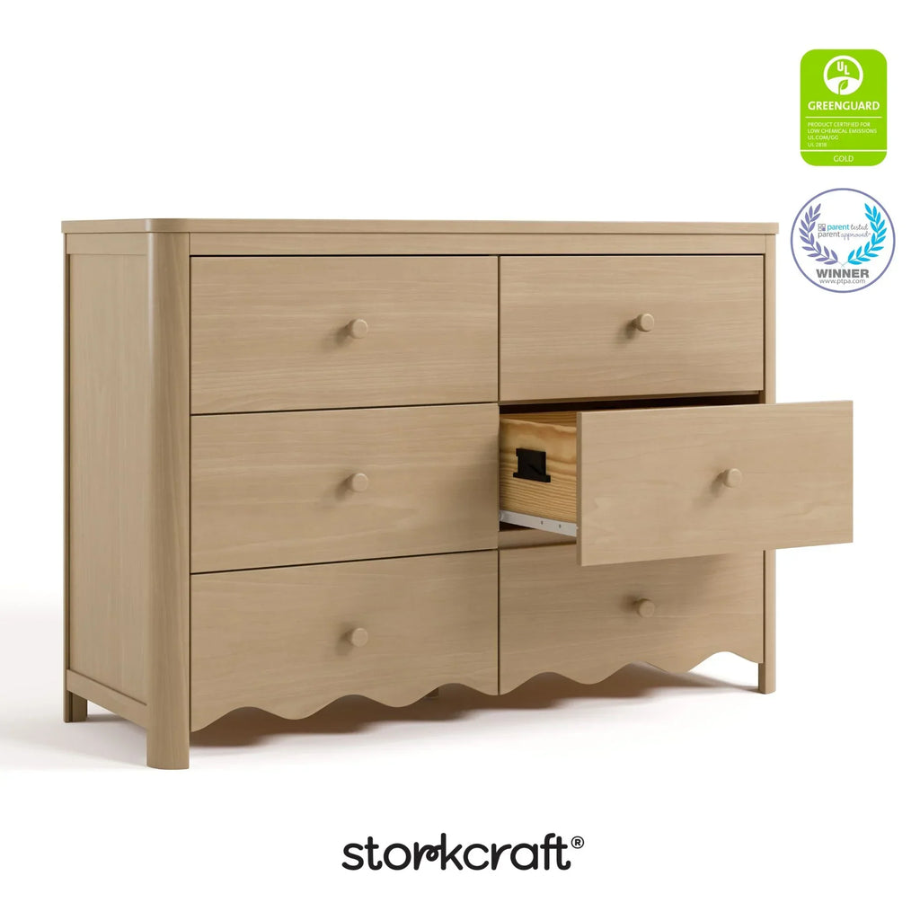 2026 NewStorkcraft Casablanca 6 Drawer Nursery Dresser, Sage
