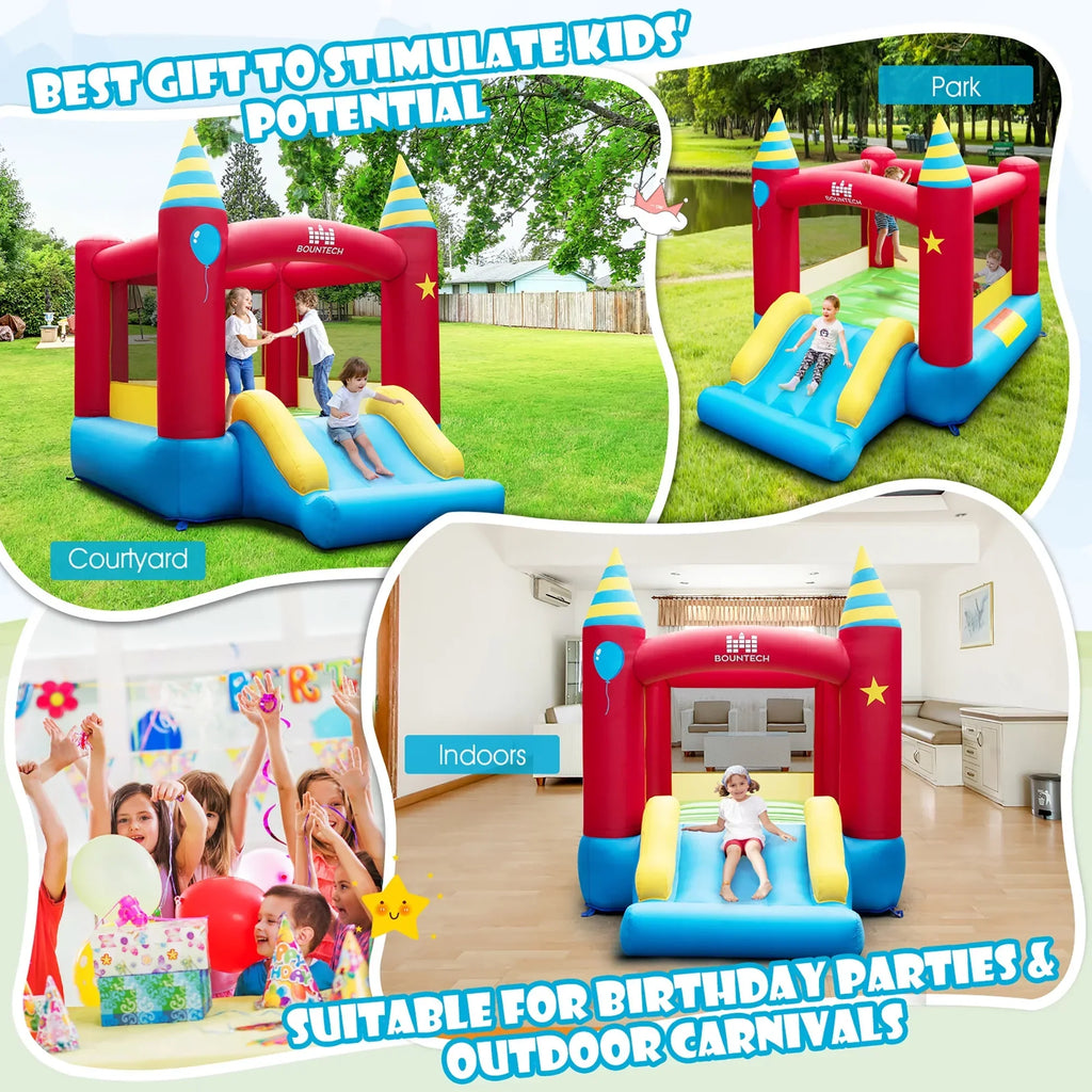 2026 NewCostway Inflatable Kids Jumping Bouncer Indoor Outdoor with 480W Blower