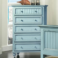 2026 NewSea Winds Monaco 5 Drawers Chest Drawer Wood Blue, 50"H x 52"W x 18"D, 65 lbs