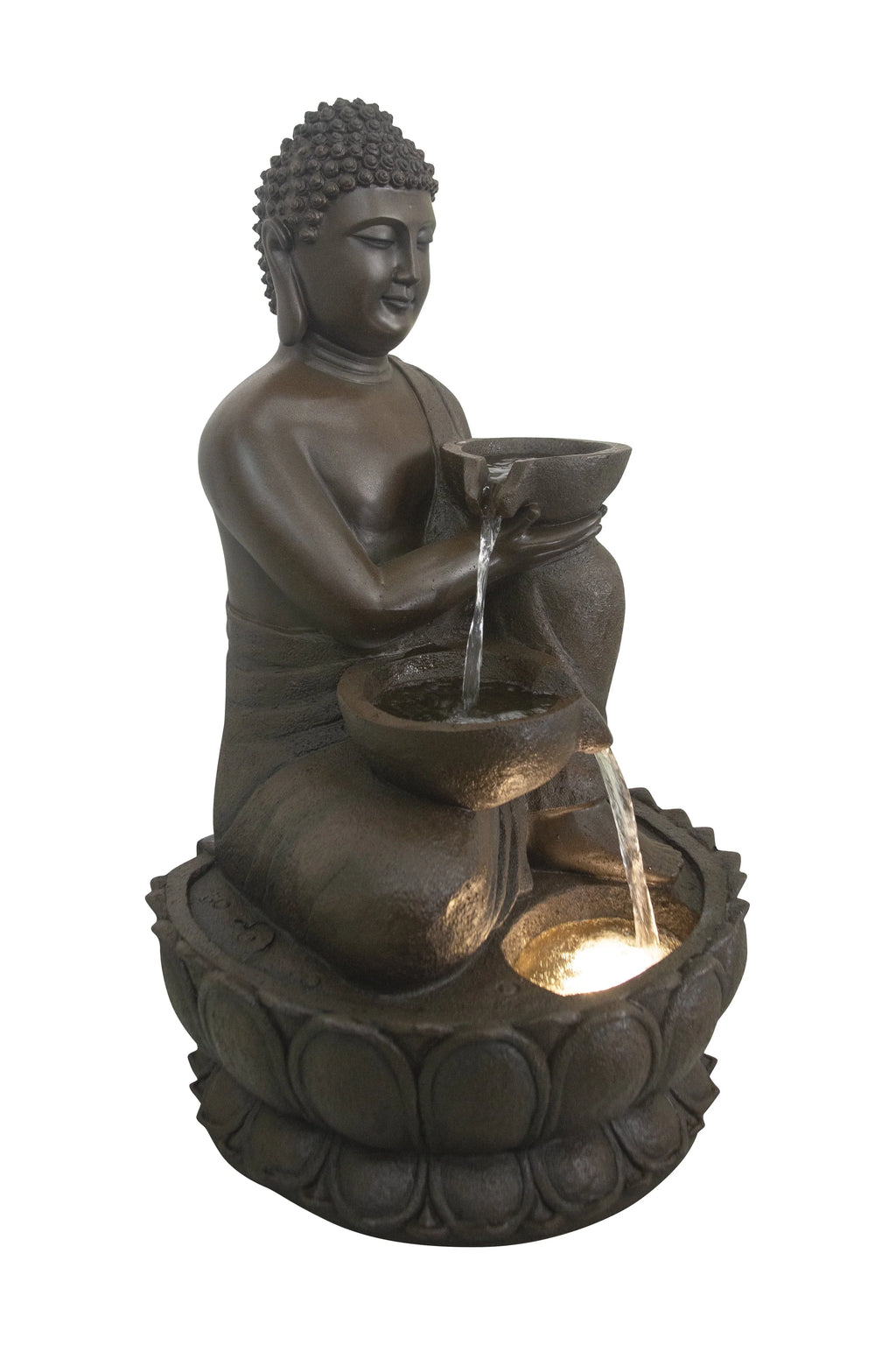 2026 NewLarge Buddha Fountain with Warm White LED
