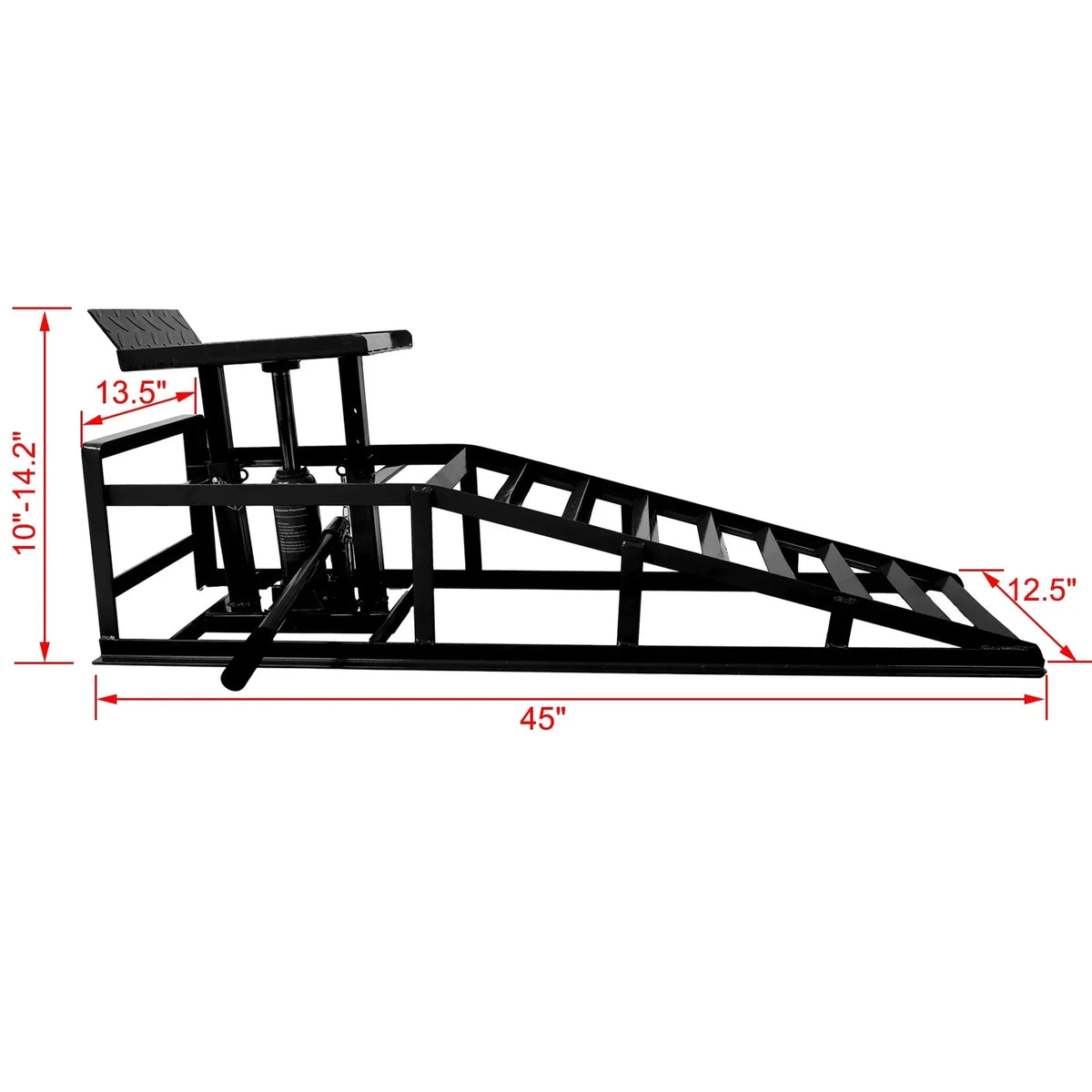 2026 NewRiedhoff Hydraulic Car Ramps 2 Pack, 11000 LBS Max, Lift Height 9.48" to 16.21", Heavy Duty, Black
