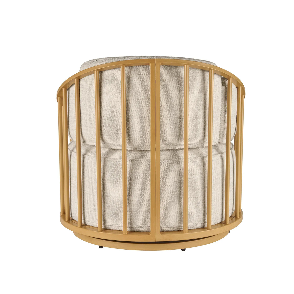 2026 NewBetter Homes & Gardens Lillian Swivel Birdcage Accent Chair, Cream Linen