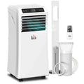 2026 NewHOMCOM 8000 BTU Mobile Portable Air Conditioner with Cooling, Dehumidifier, and Ventilating with Remote Control, 2 Speed Fans, 24-Hour Timer for Bedroom, Living Room, Home Office, White