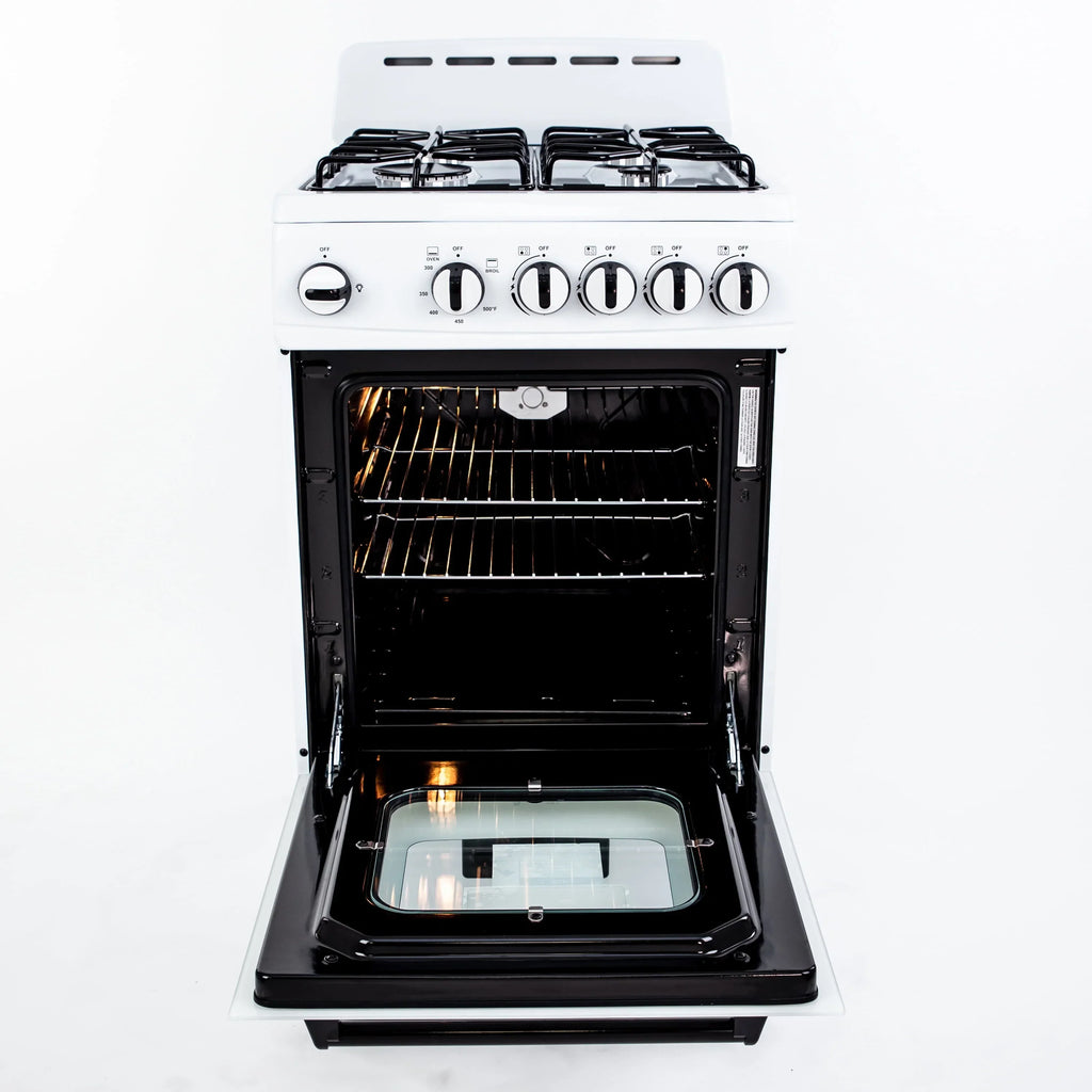 2026 NewAvanti 20" Compact Gas Range Oven, in White (GR2011CW)