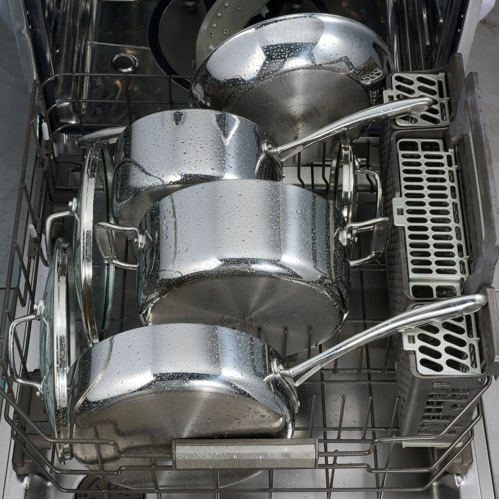 2026 NewTramontina 14-Piece Tri-Ply Clad Stainless Steel Cookware Set, with Glass Lids