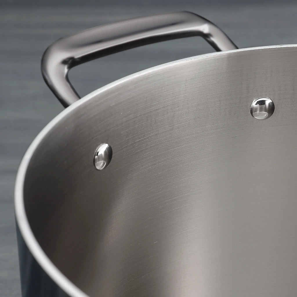 2026 NewTramontina 14-Piece Tri-Ply Clad Stainless Steel Cookware Set, with Glass Lids