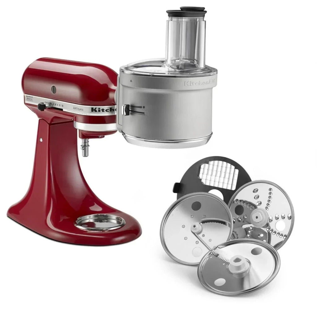 2026 NewOpen Box KitchenAid Food Processor Attachment with Commercial Style Dicing Kit, Gray, KSM2FPA