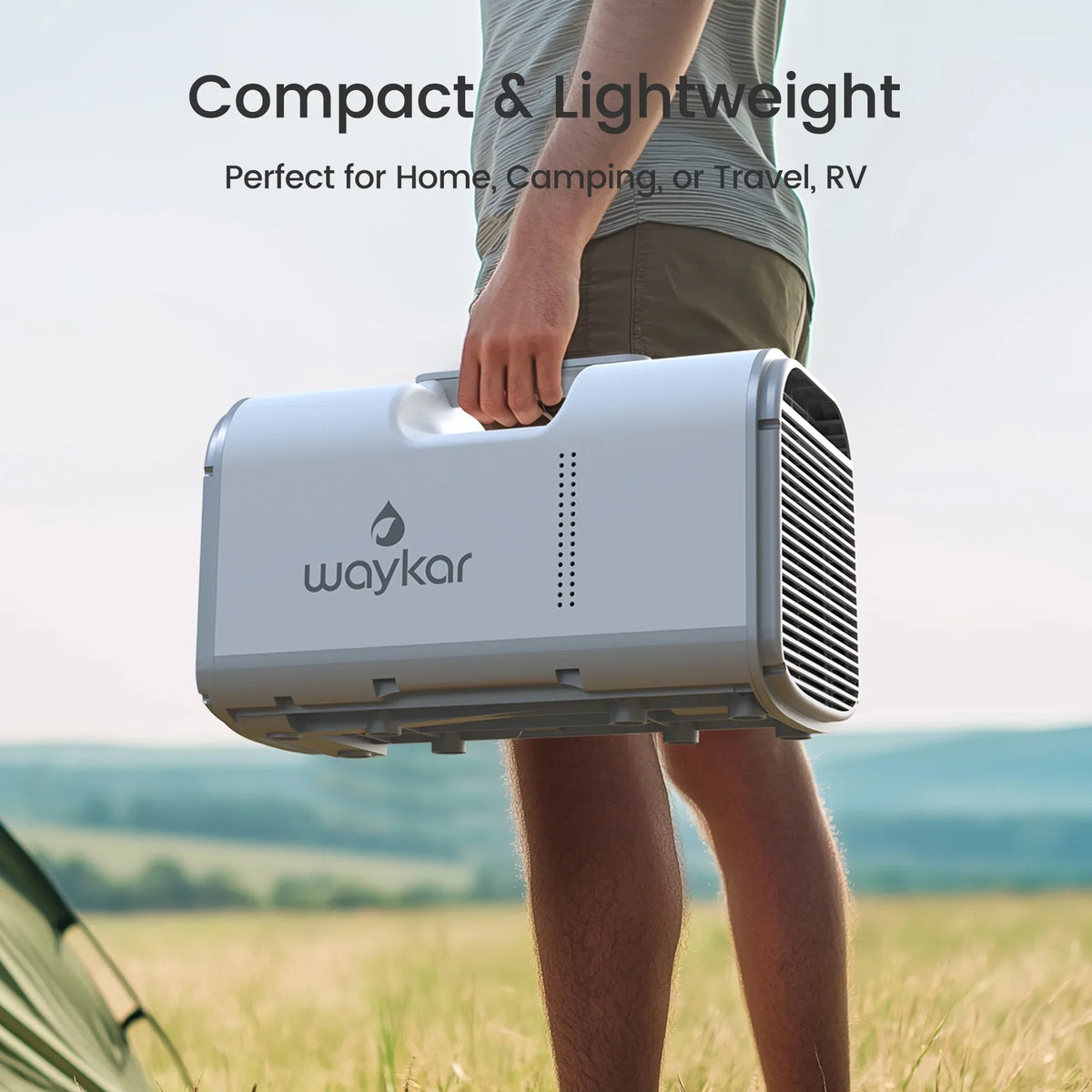 2026 NewWaykar 4500BTU Portable Air Conditioner for Tent, Camping, RV, 130 Sq. Ft., Low Noise, Remote Control