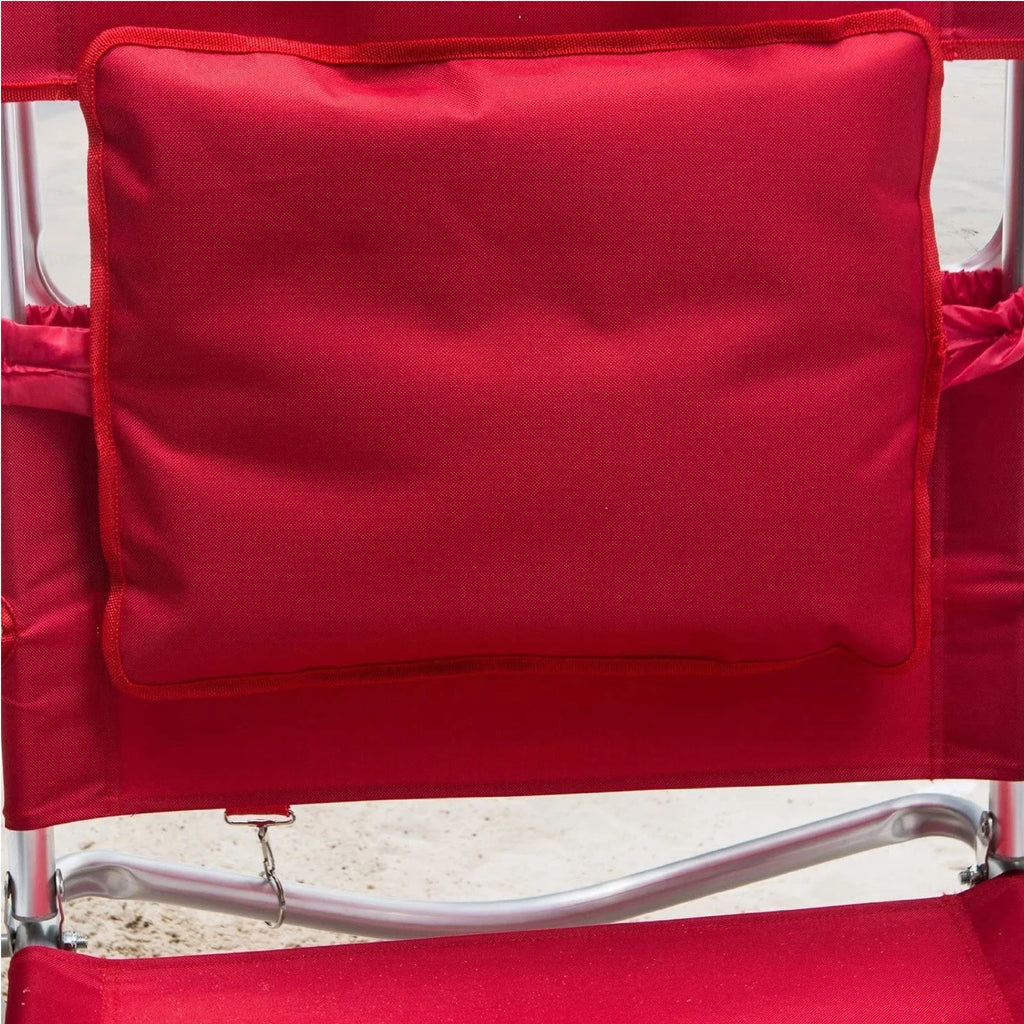 2026 NewOstrich Deluxe 3N1 Lightweight Outdoor Beach Lounge Chair w/Footrest, Pink
