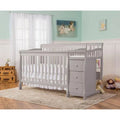 2026 NewDream On Me Brody 5-in-1 Convertible Crib Adjustable Mattress Crib & Changer Pearl Gray