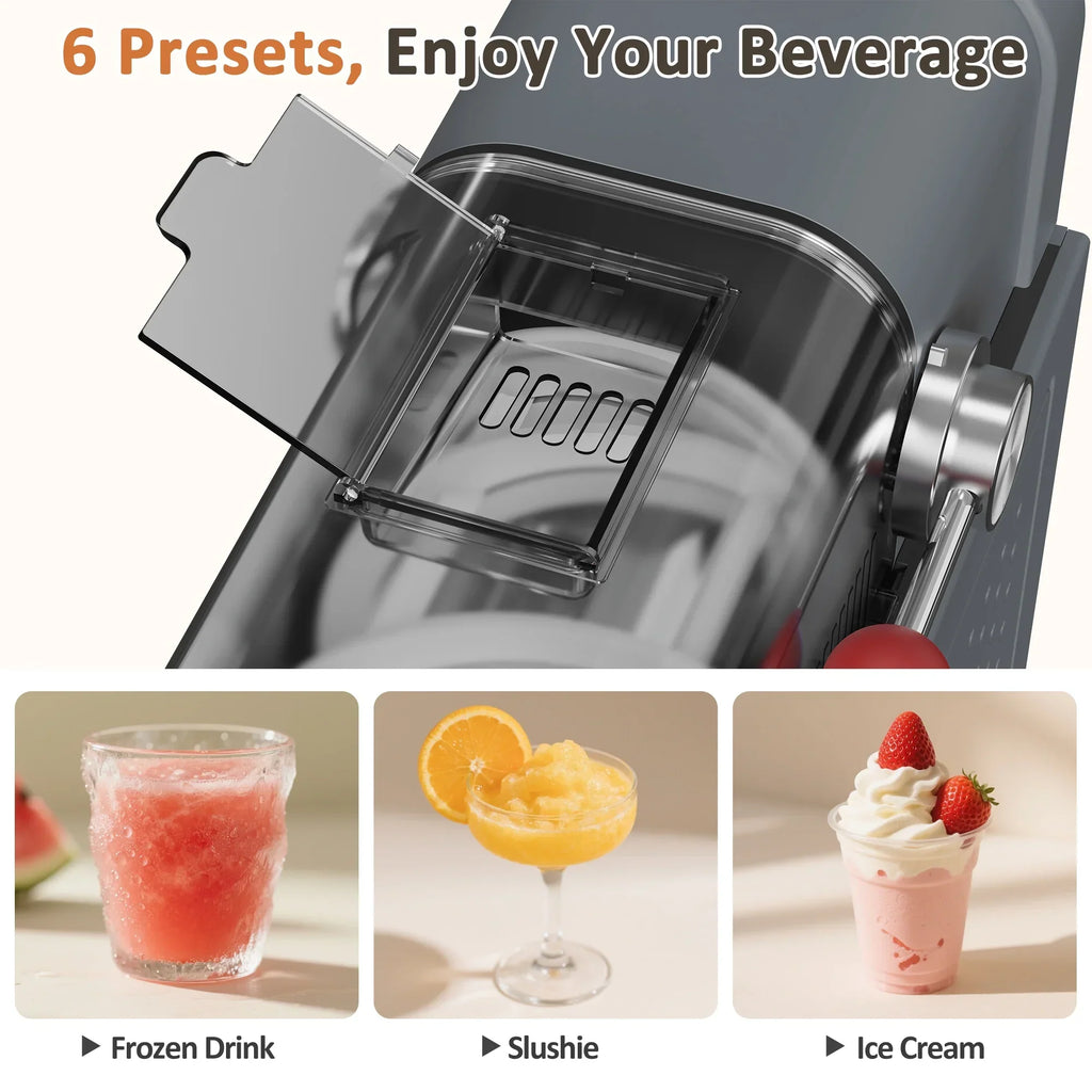 2026 NewBIZAURA Slushie Machine, Slushy Machine for Home No Ice Need, Professional Frozen Drink Maker, 6 Presets for Milkshakes, Frapp"s, Slush, Ice Cream