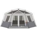 2026 NewOzark Trail 15' x 13' 8-Person Instant Hexagon Cabin Tent, 36.04 lbs