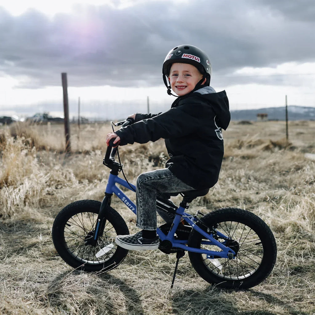 2026 NewGlerc 14 Inch Little Kids Bike BMX Style Bicycle with Training Wheels Coaster Brake for 3 4 5 Years Old Boys Girls, Blue